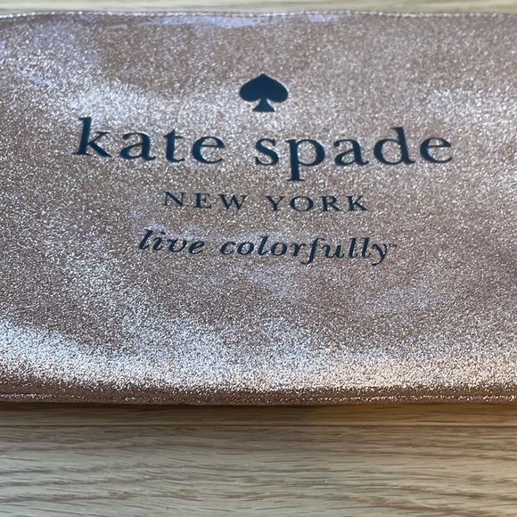 Kate Spade New York Pink Sparkly Pouch/ Make Up Bag - Picture 2 of 5